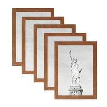 1/5/8件 A3/A4尺寸相框，桌面海報框，展示框，木製相框套組，優雅禮品，適用於居家，適用於海報、照片、旅遊照片，(不含相紙)，客廳牆面裝飾 A4相框 - 彩色 - 查看 9