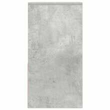 vidaXL Tables de chevet avec tiroir 2 pcs gris béton 35x34x66,5 cm - Grau - Übersicht 7