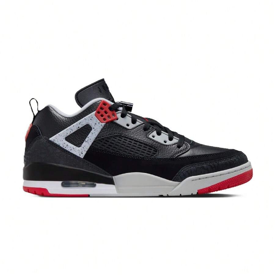 Men's Jordan Spizike Low Black/Gym Red-Wolf Grey-White (FQ1759 009) - 黑色 - 查看 1