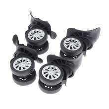 4PCS 360° Silent Replacement Suitcase Wheels | Universal Easy-Install Roller Luggage Castors | Durable Wear-Resistant Trolley Wheel Set - Black - View 6