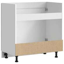 vidaXL Mueble bajo lavabo Lucca gris béton madera ingeniería - Gris - Ver 7
