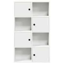 vidaXL Bibliothèque blanc 60x24x101,5 cm ingegneria del legno - Bianco - Visualizzare 4