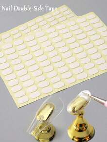 200张美甲贴纸，双面胶美甲展示架，适用于假指甲展示架、美甲贴纸展示架、美甲工具架（不含支架），美甲用品，美甲工具，美甲艺术工具，返校季，美甲，美甲工具，适用于按压式美甲 - 彩色 - 查看 1