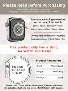 女士白色真皮舒适柔软经典表带，兼容 Ultra 3 2 1 系列 S11 S10 S9 S8 S7 S6 S5 S4 S3 S2 S1，尺寸：38mm 40mm 41mm 42mm 44mm 45mm 46mm 49mm，全新全球热门 Apple 智能手表配件表带 - 白色 - 查看 9