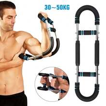 Arm Trainer Workout Equipment,Adjustable Chest Expander Exerciser - Black - View 2