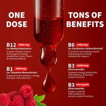 Comunvitam Vitamin B12 Liquid Supplement Drops With B6, B1, Niacin & Folate - Edible Support For Energy, Brain & Heart, Non-GMO & Gluten-Free, 4 Fl Oz Fitness Dietary - 60ml - Xem 3