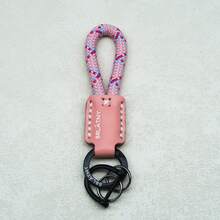 1件高品质手工编织汽车钥匙链，钥匙扣挂绳，钥匙圈礼品 - A - 查看 4