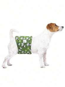 6片装可重复使用狗狗尿布 - 高吸水性可水洗狗狗尿垫，印花图案 - 彩色 - 查看 8