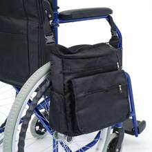 1pc Wheelchair Accessory Storage Bag With Zippered Compartment, Lightweight Rear Organizer Bag, Suitable For Wheelchair Back Organization, With Side Pockets, For Outdoor And Home Activities, Durable Mobility Aid Storage Bag - Multicolor - View 7