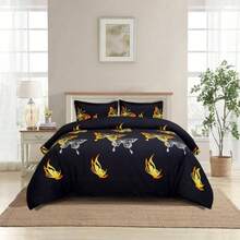 3D Printed Duvet Cover Complete Set - Soft Brushed Microfiber With Fitted Sheet Pillowcases - Bonnie - View 4