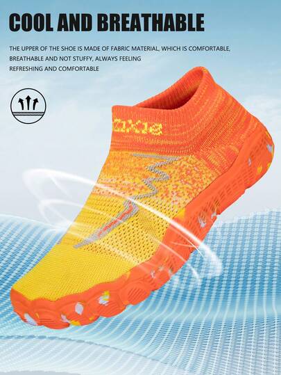 1双男女通用户外涉水鞋，防滑游泳鞋，防刮水鞋，适合水上运动和沙滩活动