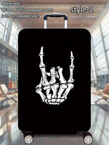 1pc Luggage Cover Suitcase Protective Sleeve, Multiple Sizes Available. Made Of Polyester Fiber, Scratch-Resistant & Wear-Resistant, Unisex. Ideal For Business Trips And Summer Vacations. Easy To Hand Wash And Detachable, A Must-Have Travel Accesso - Multicolor - View 18