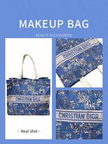 Dior 迪奥高级定制手提包 - 多功能托特包和化妆包套装，奢华圣诞及节日礼物 - 藍色 - 查看 5