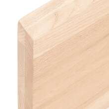 vidaXL Étagère murale 80x30x(2-4) cm bois de chêne massif non traité - Tabac - Voir 8