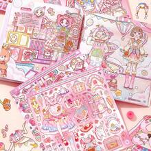 赛博朋克女孩换装贴纸书，无需裁剪 - 彩色 - 查看 5