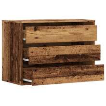 vidaXL Comò angolare vecchio legno 80x41x58 cm legno d'ingénierie - Castano - Visualizzare 5