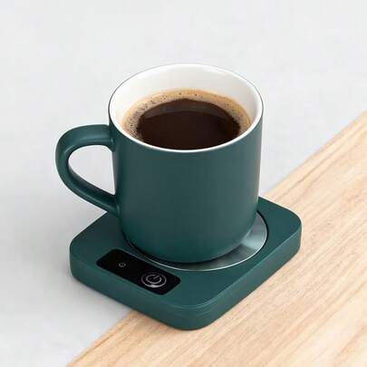 Automatic Temperature Control Coaster, Electric Warmer Pad For Coffee Mugs, Suitable For Office Desk, Cool Valentine's Day Gift For Couples, Women And Men, Office Desk Accessories, Minimalist Heater, Smooth Surface, Smart Coffee Warmer, Couples Gift, Coffee Lovers
