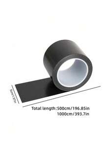 1卷重型黑色强力胶带，柔韧性好，不留残胶，全天候适用，可手撕 - 散装，适用于维修、工业和专业用途 - 黑色 - 查看 6