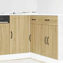 vidaXL Mueble bajo de cocina Lucca chêne sonoma madera de ingeniería - Marrón - Ver 1