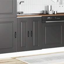 vidaXL Mobile basso per évier Kalmar nero 60x46x81,5 cm in ingegneria - nero - Visualizzare 3