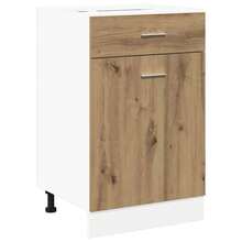 vidaXL Armadio da tiro "Lyon" Chêne artigianale 50 x 46 x 81,5 cm Bois d'ingénierie - Castano - Visualizzare 2