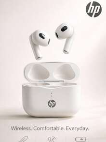 HP无线耳机，音质卓越，支持蓝牙5.3自动配对，电池续航时间长达30小时，轻巧便携，内置麦克风，兼容和安卓手机，四季皆宜，兼具游戏耳机和扬声器的双重功能，是节日和情人节的理想礼物。