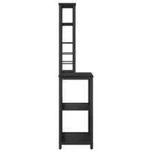 vidaXL Tavolino da cucina Chêne nero 60 x 40 x 168 cm - nero - Visualizzare 7