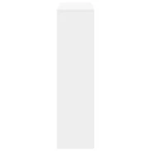 Bibliothèque blanche vidaXL 100x33x125,5 cm en bois massif - Blanc - Voir 5