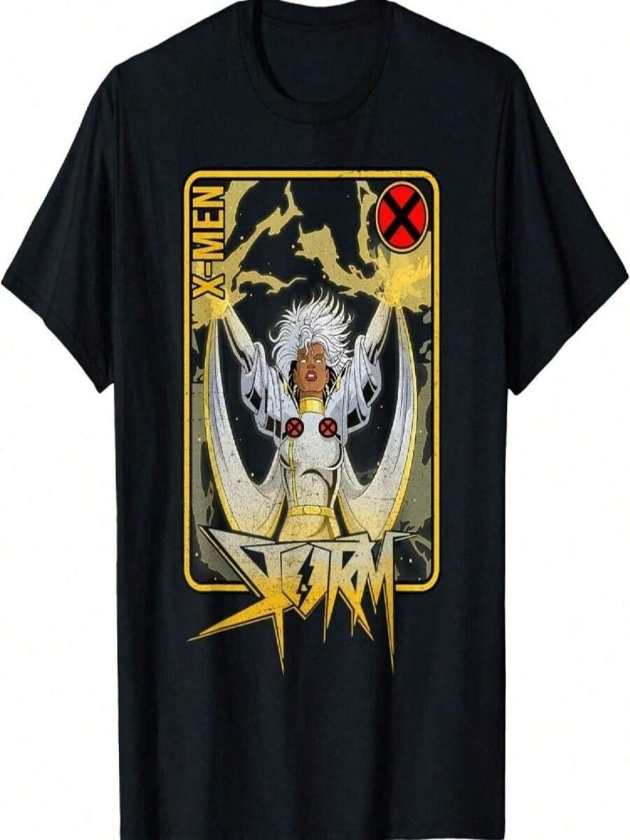 Marvels X-Mens Storm Playing Card T-Shirt - Black22 - View 1