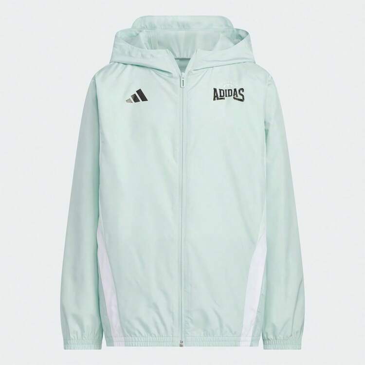 ADIDAS KIDS Young Boy Casual Sports Hooded Jacket - Mint Green - View 1