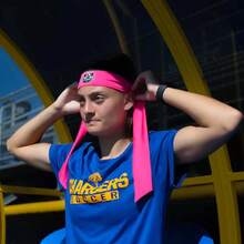 1pc Customizable Adjustable Headband With Tie-Back, Can Customize Logo Or Text, Suitable For Running, Cycling, Soccer, Football, Various Activities And Charity Events