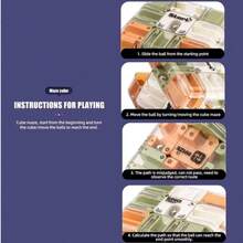 2026 New 3D Rolling Fan Maze Cube | 3D Puzzle Game, Combining Relaxation, Stress Relief, And Concentration Training Functions, Suitable For Adults And Children's 3D Maze Challenges | Plastic Material, Three-Level Challenge, Suitable For Gatherings And Competitions | Ideal Gift For Christmas, Valentine's Day, And Easter | No Feathers/Special Currency Items ﻿ - 薄荷藍 - 查看 5