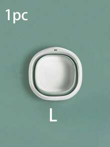 1pc Multifunctional Folding Basin - Thick And Durable Plastic, Square Shape, Convenient For Storage And Hanging - Suitable For Kitchen And Bathroom, Large Folding Basin For Outdoor Travel And Home Use, Portable Plastic Basin For Student Dormitory