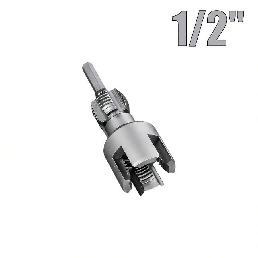 1/2" 3/4" PVC Pipe Thread Cutting Tool Integrated Internal And External Threading Tool Pipe Threading Tool Upgrade Pipe Thread Cutting Tool For DIY Plumbing Repairs - 1/2" - View 1