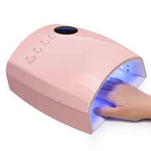 Lampu Kuku UV LED DianaBeauty, Pengering Kuku Nirkabel Isi Ulang, 4 Mode Pengatur Waktu, Baterai 2500mAh, Lampu UV untuk Manikur - Berwarna merah muda - View 7