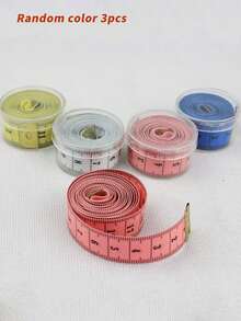 1/3/5pcs Modern Sewing Tape Measure, Multiple Colors Available, Precise Measuring Tool Suitable For Clothing Cutting, Fitness Measurement, DIY Crafts And More (Color Random)