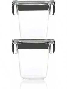 Rubbermaid Brilliance - Recipiente para alimentos, Transparente, 2 pack Medium, 1, 1 - 5 tazas - Ver 9