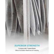 KYOKU Cuchillo deshuesador de 6,5 pulgadas para corte de carne, cuchillo de filete serie Samurai con mango de Pakkawood, cuchillo de cocina de acero de alto carbono estilo japonés, cuchillo de tajo - / - Ver 6