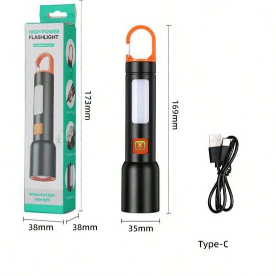 Lam-636 Linterna de Alta Potencia con Luz Lateral - gris - Ver 1