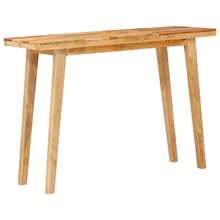 vidaXL Mesa de comedor natural madera maciza de mangue 100 x 35 x 75 cm - Marrón - Ver 3