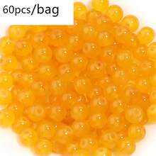 60pcs/Pack 8mm Glass Round Beads With Super Many Colors To Choose From, Handmade Necklace Bracelet Jewelry Making Accessories - Monochrome Glass Beads - View 26