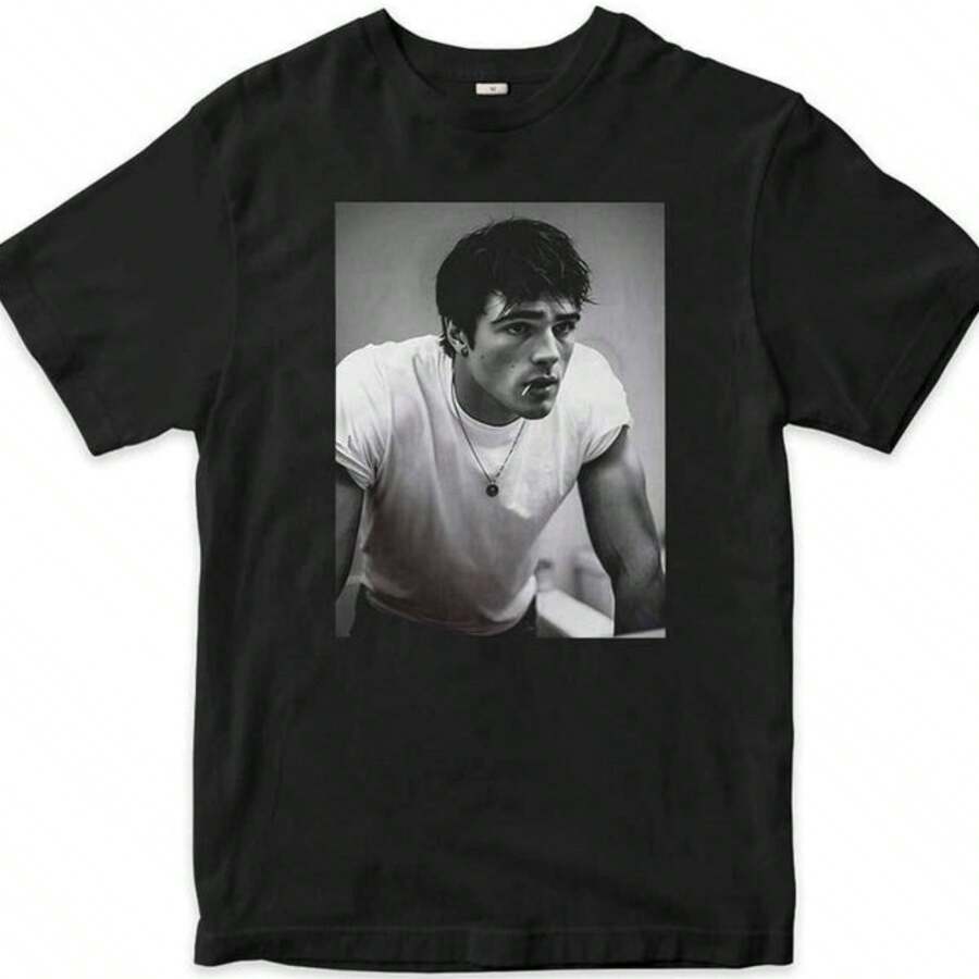 Jacob Elordi T-Shirt, Men's Women's Sizes (FRK-7062700) - 黑色 - 查看 1