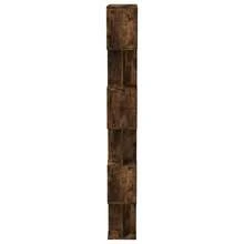 vidaXL Bücherregal/Trennwand, geräucherte Eiche, 80 x 24 x 192 cm, Holzwerkstoff - Braun - Übersicht 6