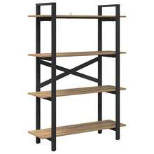 vidaXL Étagère Chêne artisanal 100 x 33,5 x 140 cm Bois d'ingénierie - Tabac - Voir 2