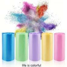 5 Rolls/100 Random Color Leak Proof Garbage Bags | Anti Odor Sealed, Square Design, Suitable For Bathrooms, Outdoors, Kitchens, Restaurants, Hotels - Efficient Garbage Disposal, Durable Material - Màu sắc ngẫu nhiên - Xem 9