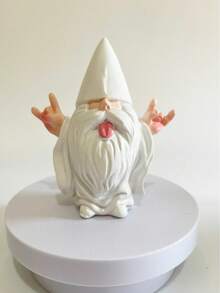 GlitZGlam摇滚小矮人 - “乔治” - 这款小矮人将为您的仙女花园和花园小矮人增添摇滚气息！高大的花园小矮人雕像