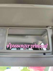 1pc Letter Graphic Cute Ins Style Car Sticker - Multicolor - View 6