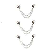 3个可调节磁性裤腿袖口夹 - 耐用合金材质，可拆卸裤腿夹，适用于裤子和T恤，磁性裤腿夹无需缝纫即可缩短裤长，强力磁性按扣 - 彩色 - 查看 16