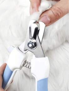 Professional Pet Nail Clippers, Suitable For Small Dogs & Cats, With Quick-Sharp Stainless Steel Blades, Ergonomic Non-Slip Handle, Effective Nail Trimmer To Protect Nails And Make Trimming Process Painless - Blue - View 1