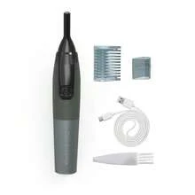 Conduroma Unisex Electric Eyebrow Trimmer/Razor, Rechargeable Multi-Function Personal Groomer, Painless Precision Trimmer, With Washable Blades, For Face, Beard And Neck (Black)